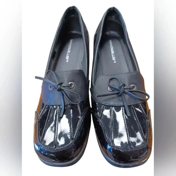 Wanderlust Rain Shoes Black Patent  Leather Size 11 - Picture 3 of 7